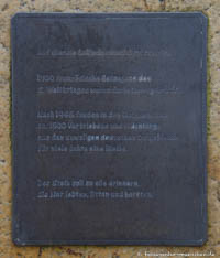 Gedenkstein Lager III. – Foto aus München