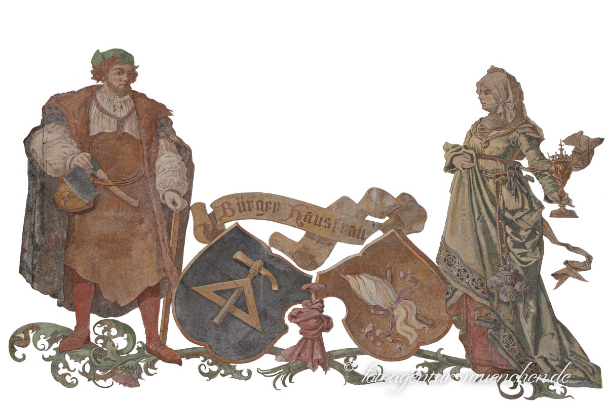 Neues Rathaus - Bürger|Hausfrau – Denkmal/Kunstwerk in München