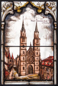 Glasfenster - St. Lorenzkirche zu Nürberg – Foto aus München