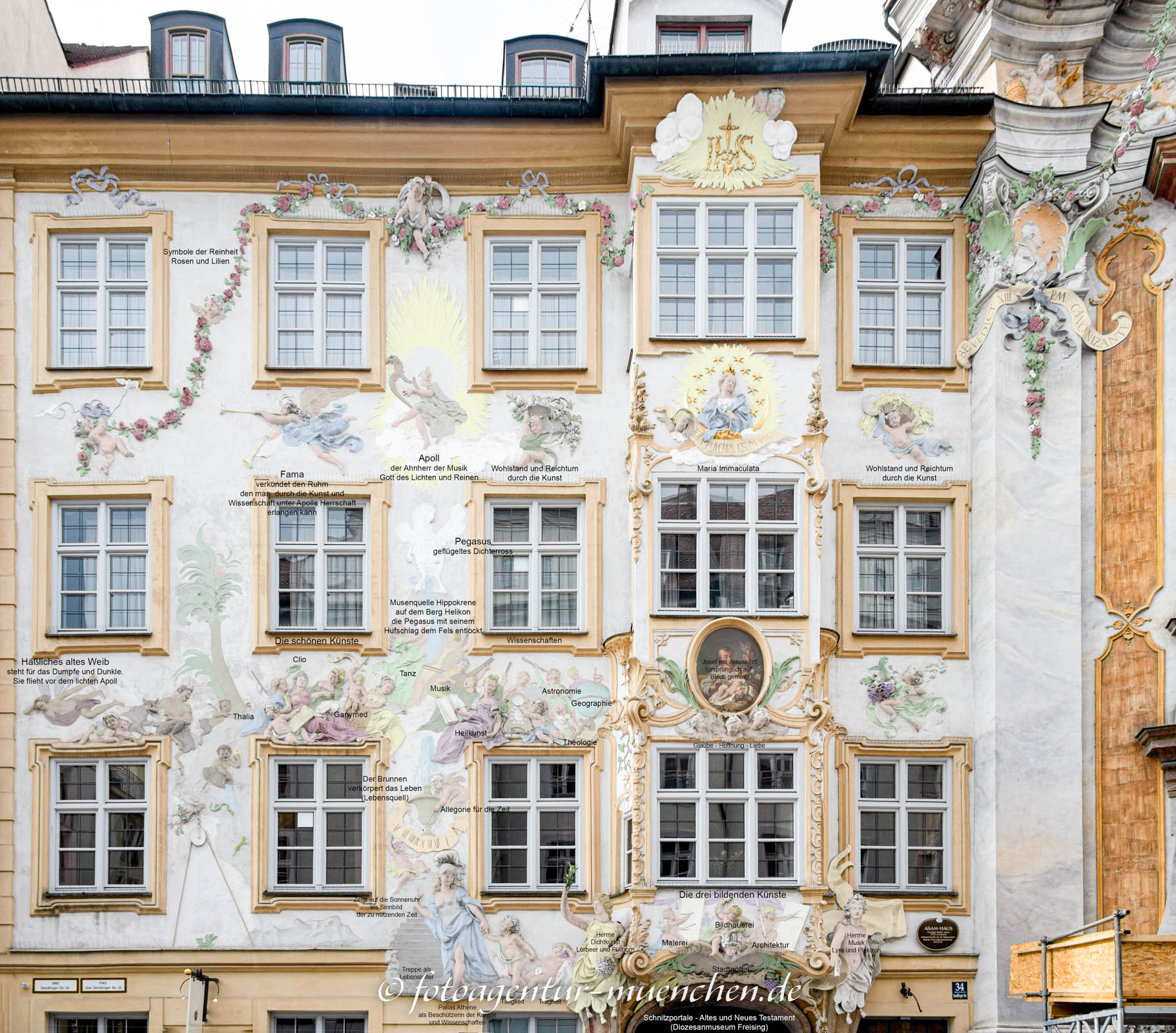 Asamhaus - Fassade