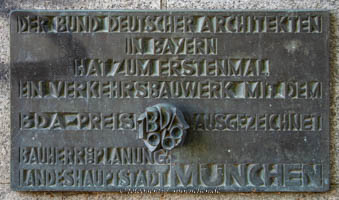 Gedenktafel - BDA-Preis – Foto aus München