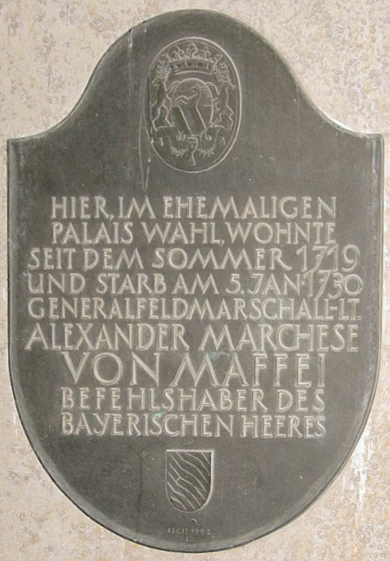Alexander Marchese von Maffei – Denkmal/Kunstwerk in München