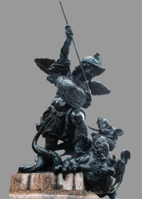 Gerhard Willhalm – Mariensäule - Putti mit Drachen
