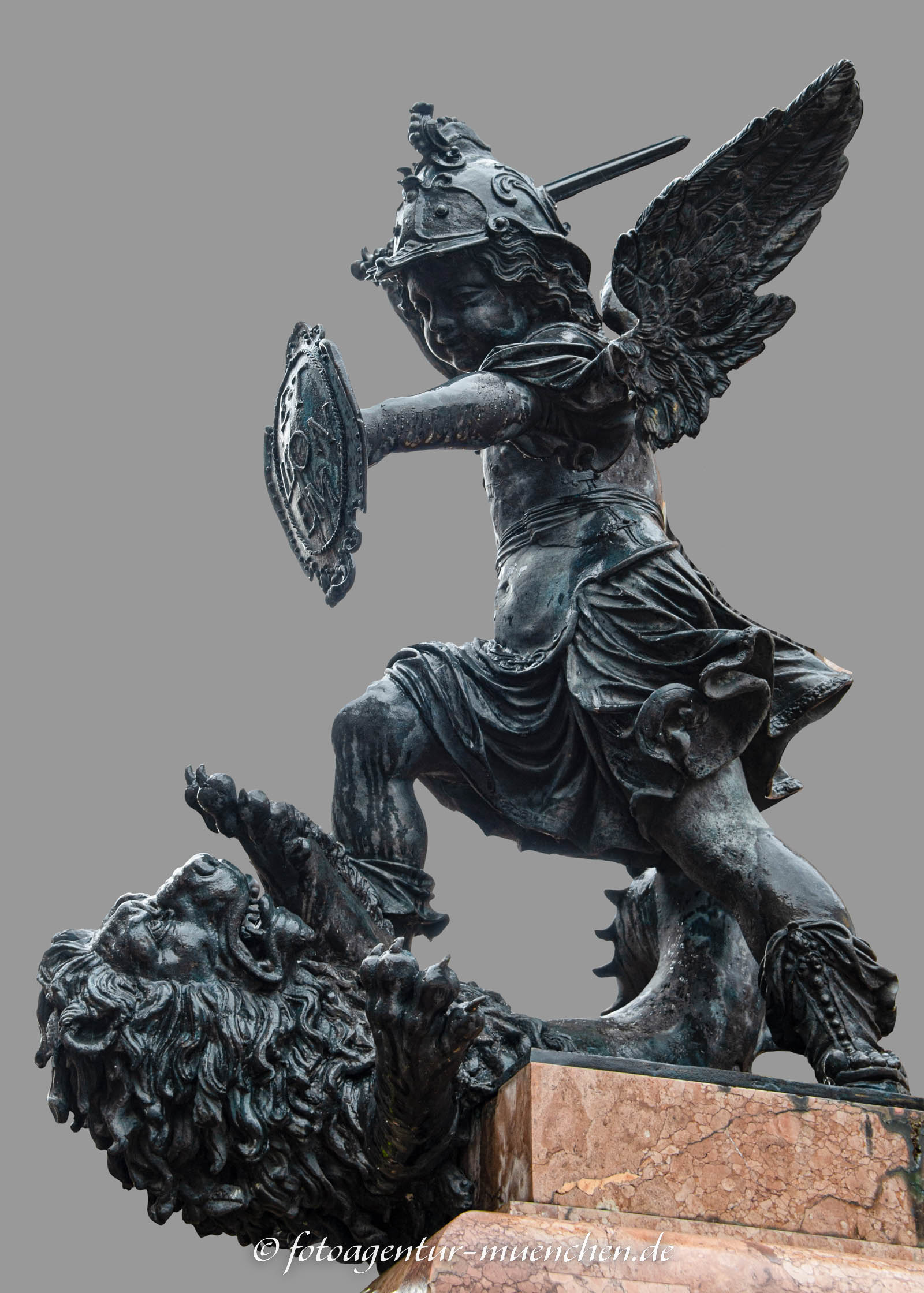 Mariensäule - Putti mit Löwen