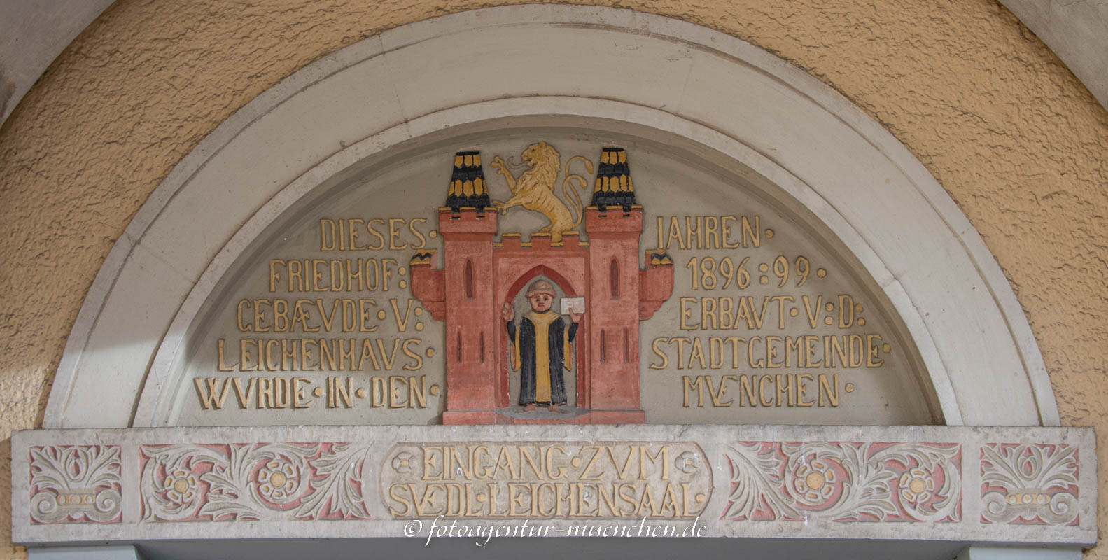 Bauinschrift Nordfriedhof – Denkmal/Kunstwerk in München