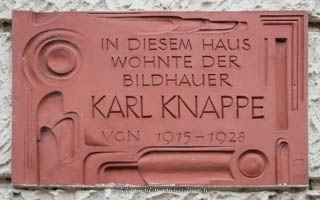 Gedenktafel - Karl Knappe – Foto aus München