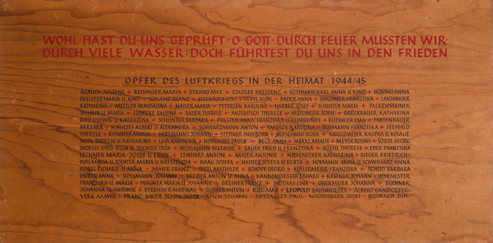 Gedenktafel - Luftkriegsopfer