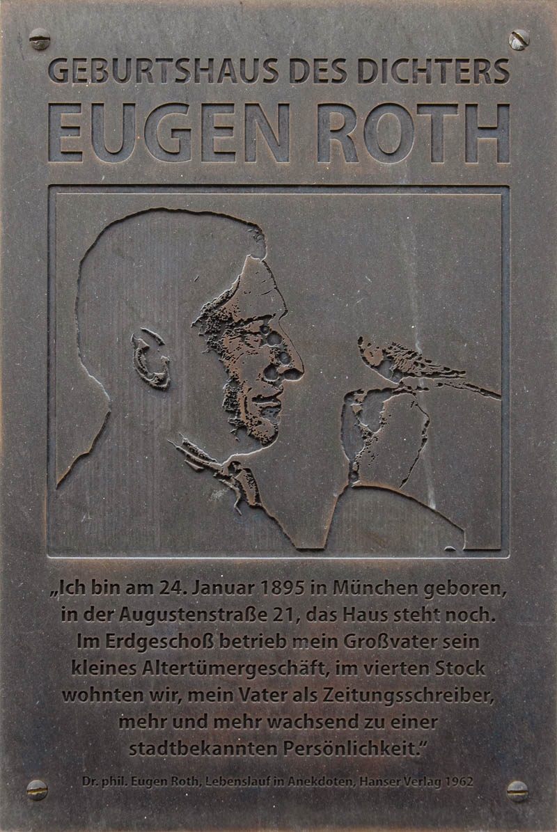 Gedenktafel - Eugen Roth