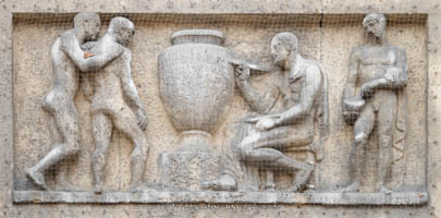 Kunstpavillion - Relief (Malerei) – Foto aus München