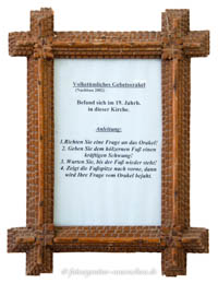 Gerhard Willhalm – Volkstümliches Gebetsorakel