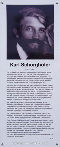Gedenkstele - Karl Schörghofer – Foto aus München