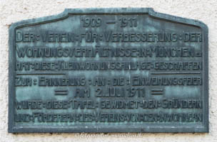 Gerhard Willhalm – Gedenktafel - Verein für Verbesserung der Wohnungsverhältnis
