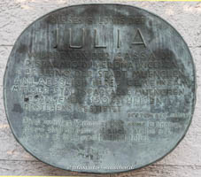 Gedenktafel - Julia – Foto aus München