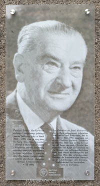 Gedenktafel - Józef Mackiewicz – Foto aus München