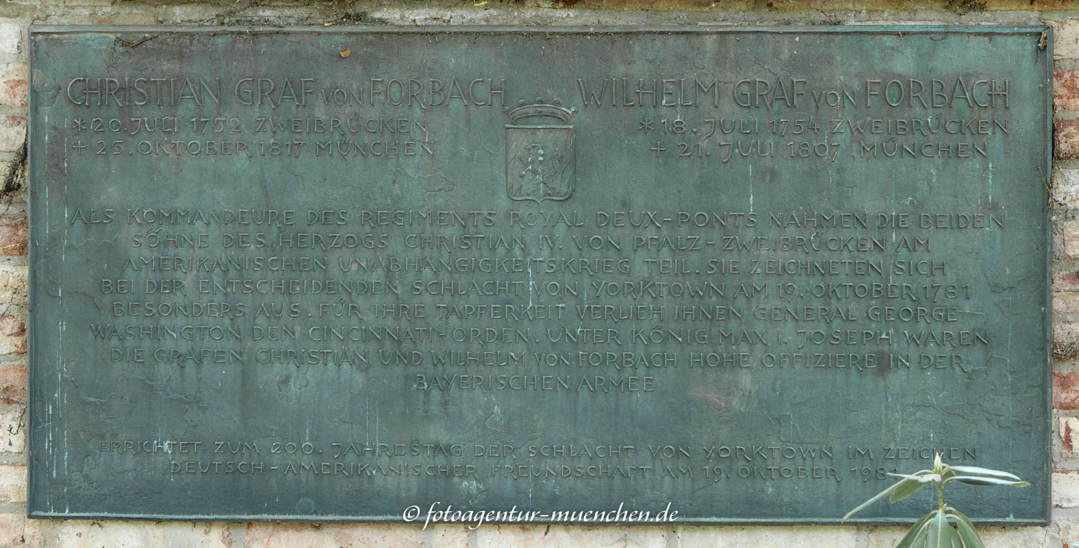 Amerikanischer Unabhänigkeitskrieg – Denkmal/Kunstwerk in München