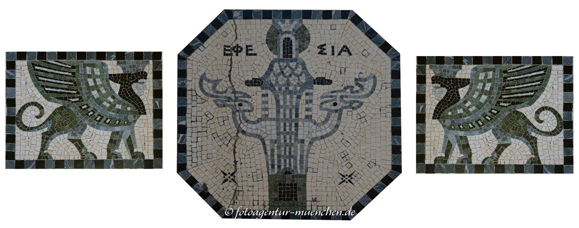Bodenmosaik mit Artemis von Ephesos