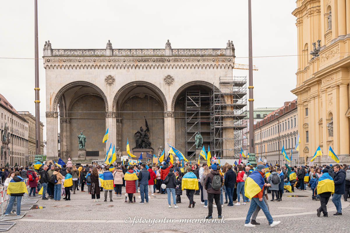 Demonstration für die Ukraine