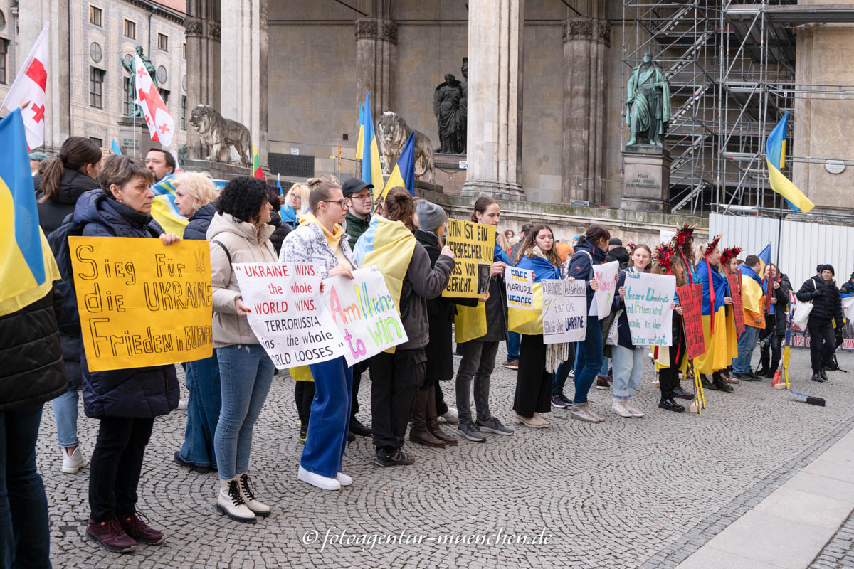 Demonstration für die Ukraine