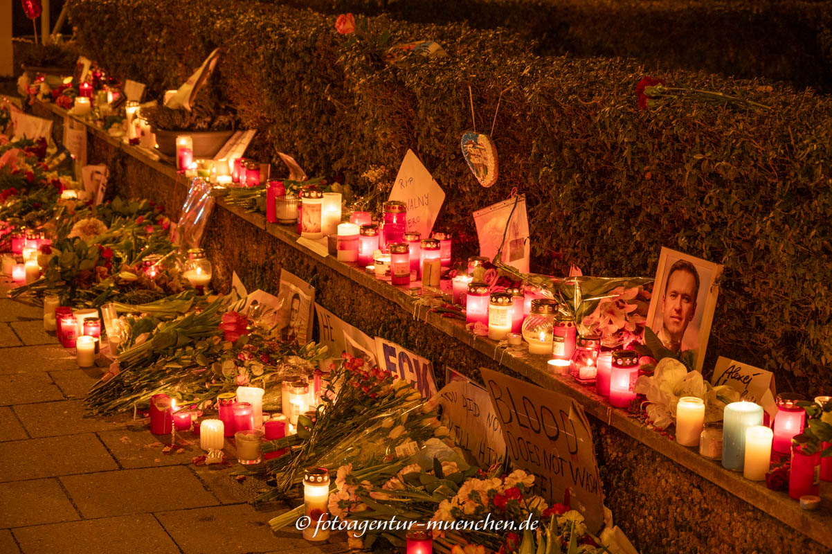 Gedenken an den Tod von Alexei Nawalny