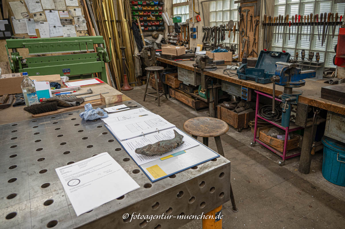 Fisch in der Werkstatt