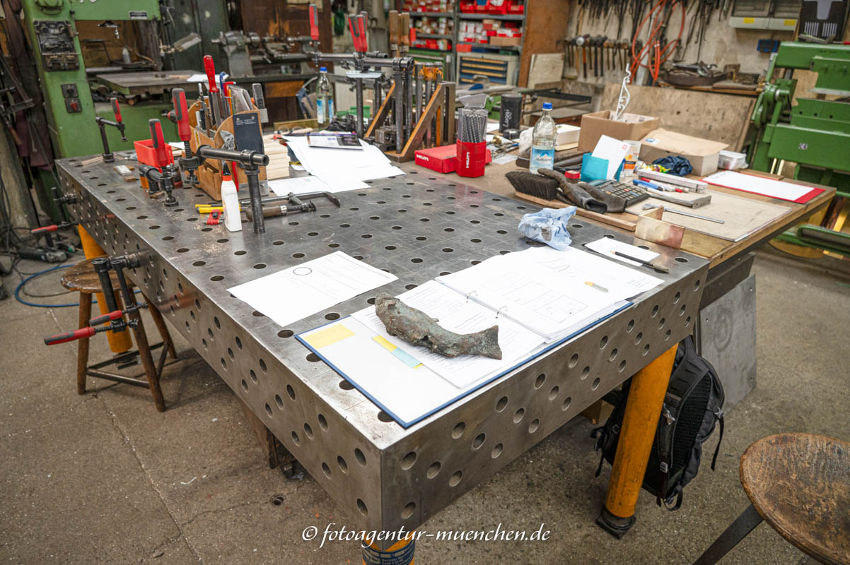 Fisch in der Werkstatt