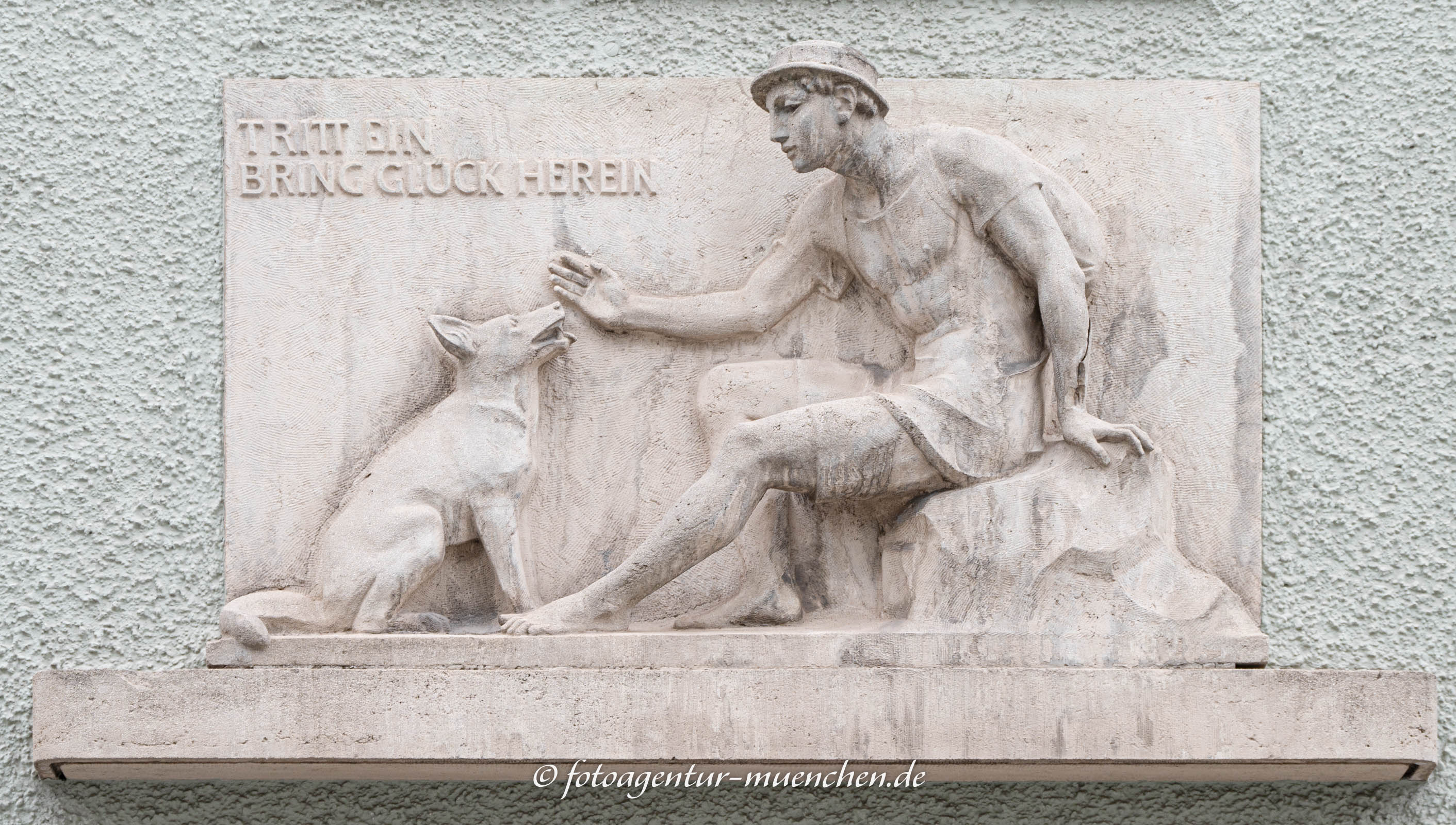 Mann mit Hund