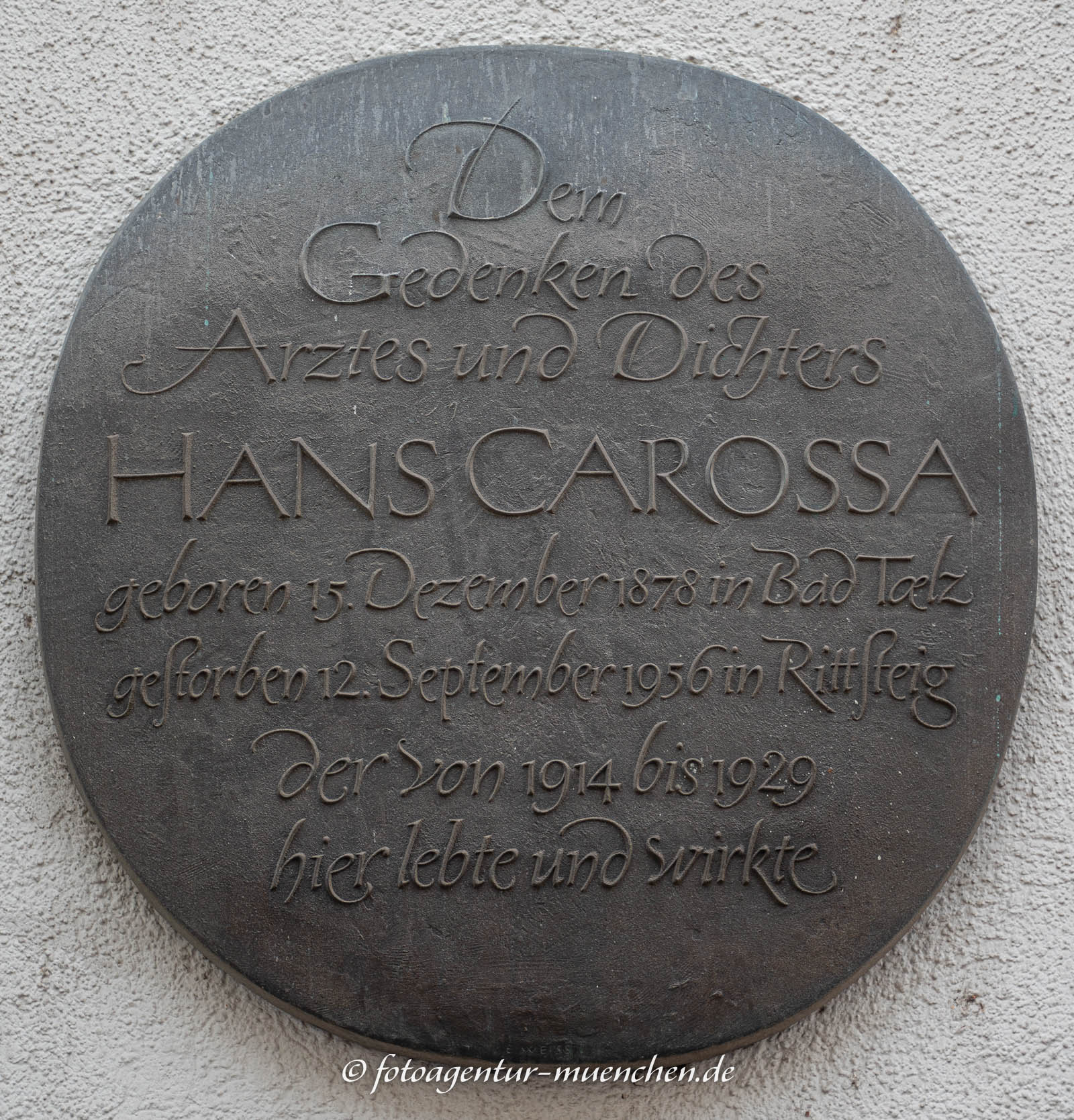 Gedenktafel - Hans Carossa