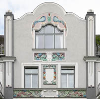 Jugendstil - Giebel – Foto aus München