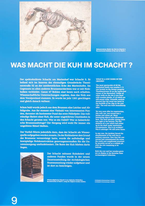 Archäologie München - Tafel 9 – Denkmal/Kunstwerk in München