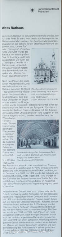 Infotafel - Altes Rathaus – Foto aus München