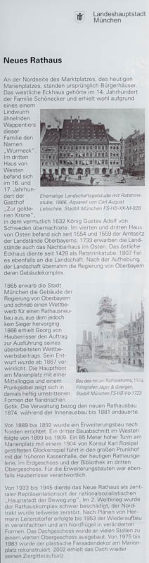 Infotafel - Neues Rathaus