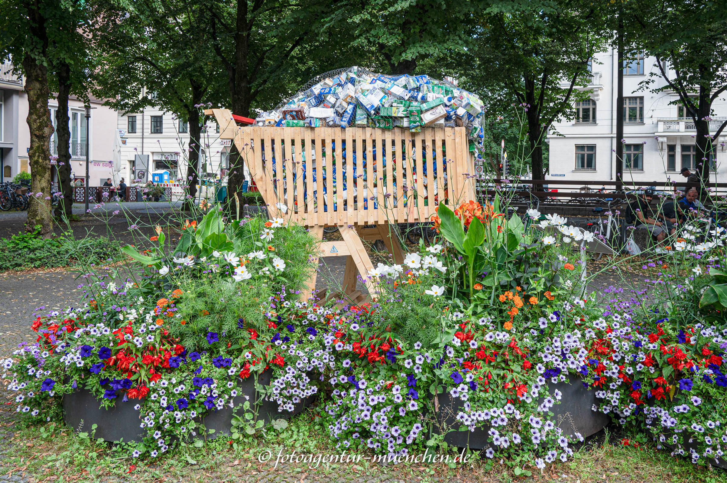 Einkaufswagen im Überfluss