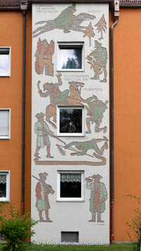 Fresko - Bauernaufstand in Aidenbach – Foto aus München