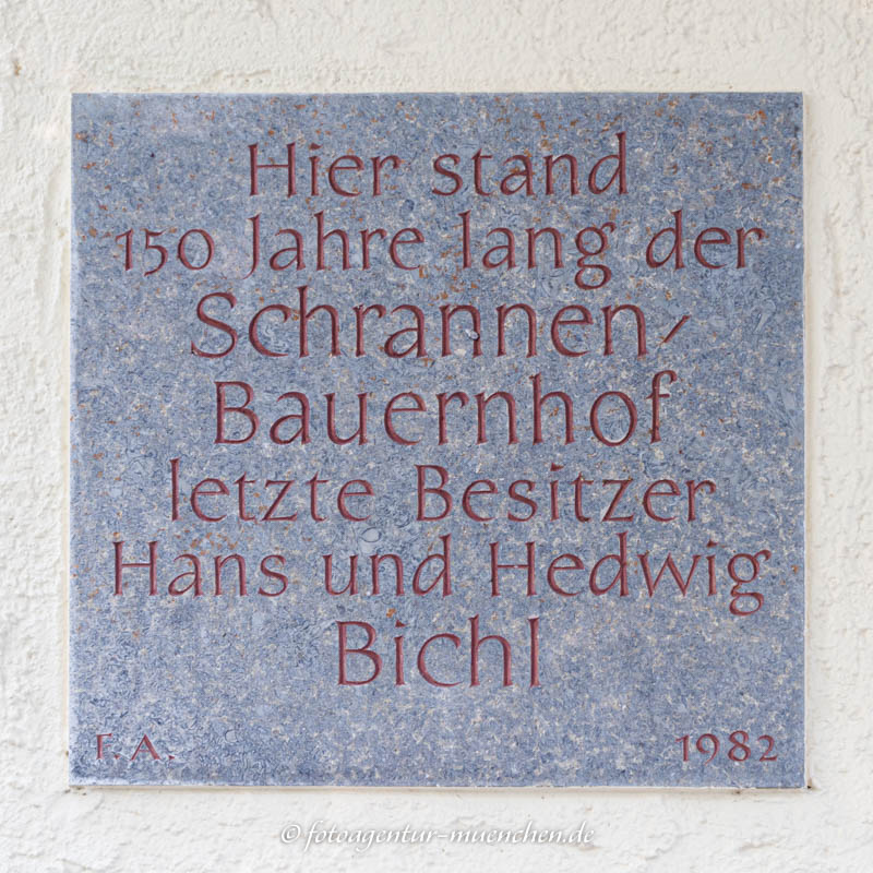 Gedenktafel - Schrannen-Bauernhof – Denkmal/Kunstwerk in München