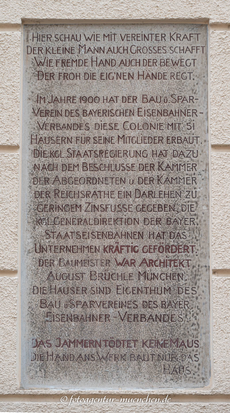 Camerloher Häuserkolonie – Denkmal/Kunstwerk in München