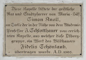 Gedenktafel - Ölbergkapelle – Foto aus München