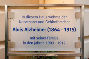 Gedenktafel - Alois Alzheimer – Foto aus München