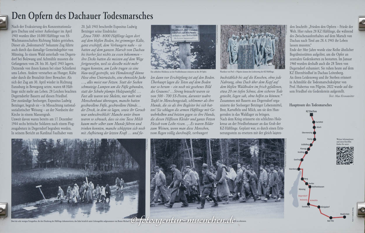 Infotafel Todesmarsch - Dergerndorf