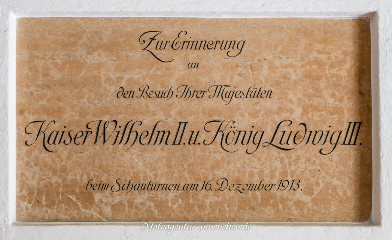 Besuch von Kaiser Wilhelm II. und König Ludwig III. im Turnverein MTV 1879 – Denkmal/Kunstwerk in München