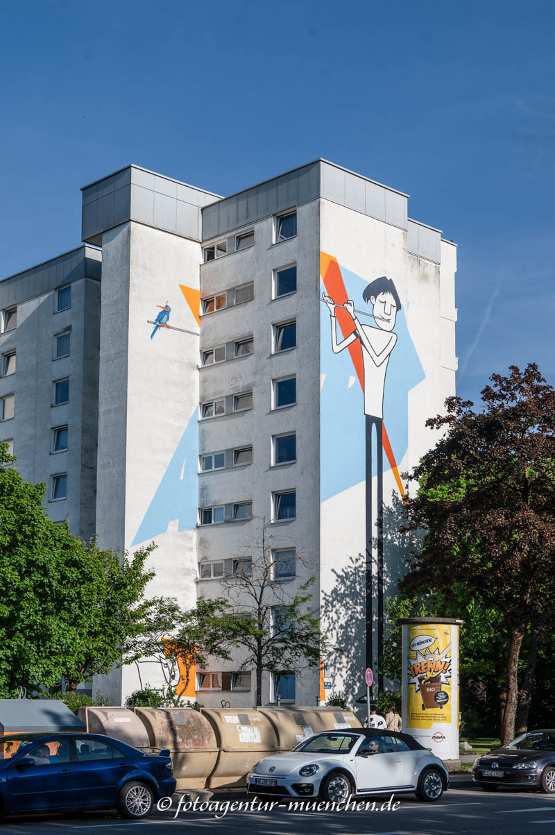 Der Flötenspieler – Denkmal/Kunstwerk in München