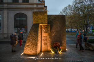 Gedenkstein - Hauptsyngoge – Foto aus München
