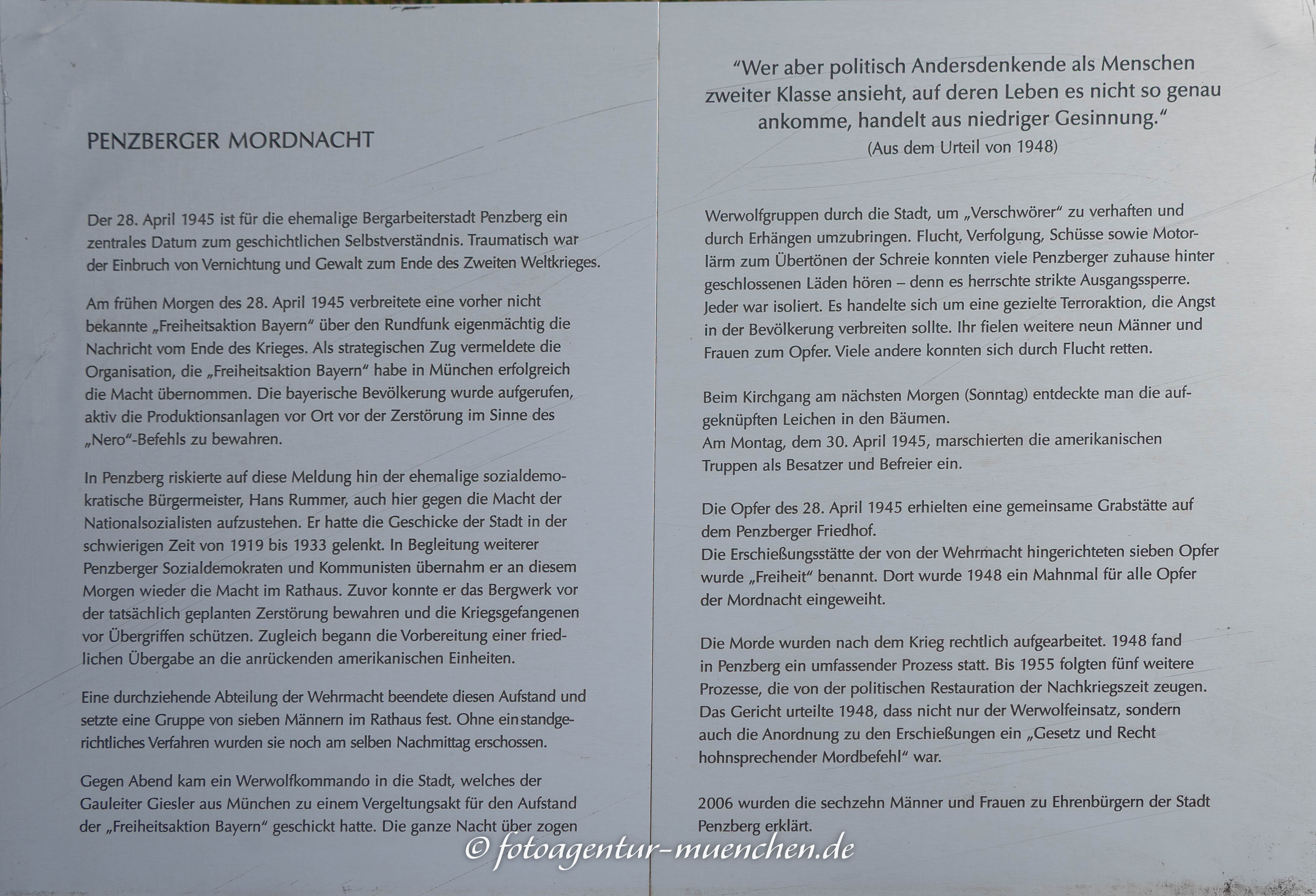Infotafel - Mordnacht
