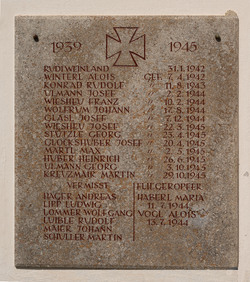  – Kriegergedenktafel - Zweiter Weltkrieg
