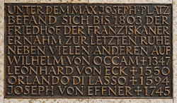  – Gedenktafel - Wilhelm von Ockham