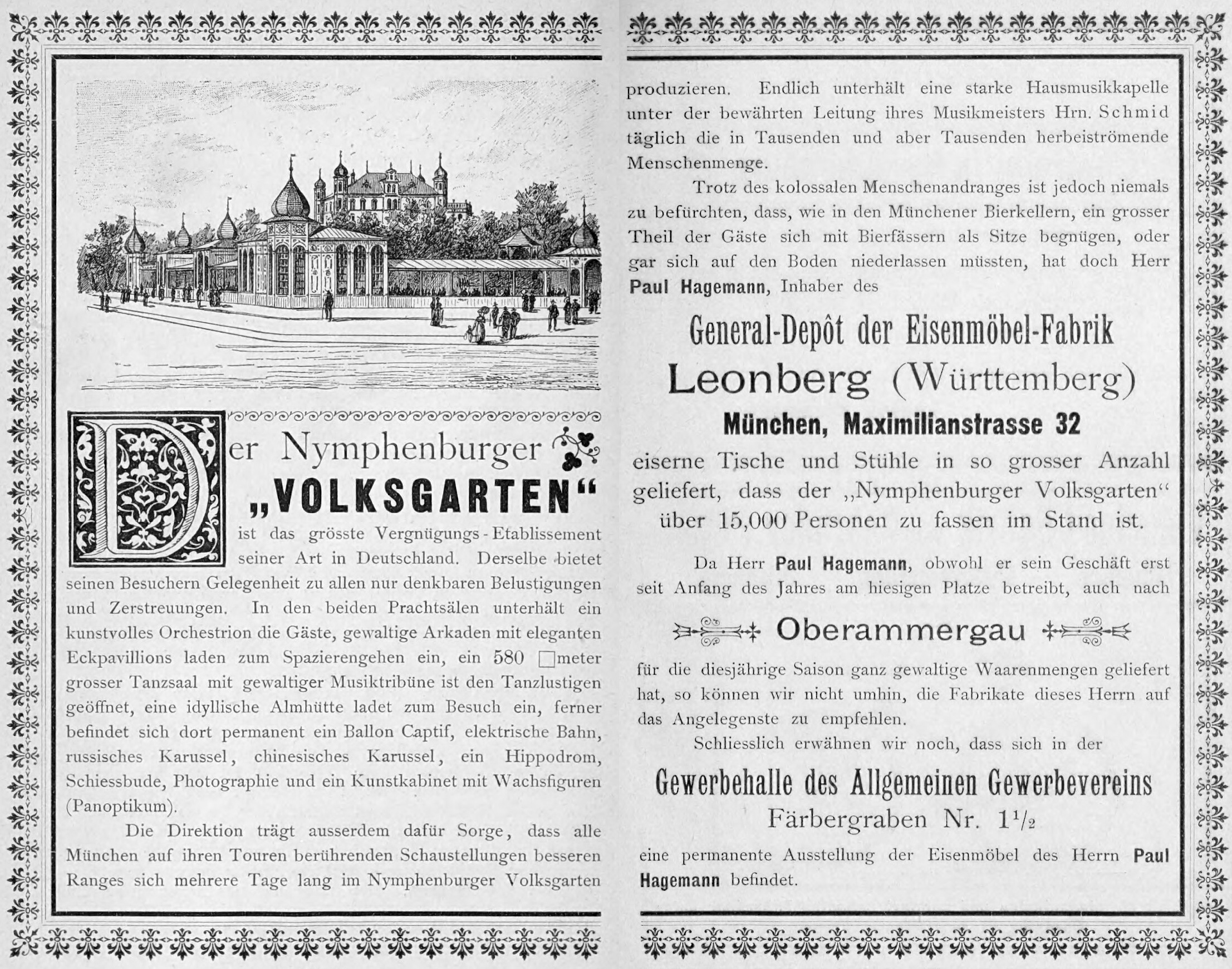 Der Nymphenburger „Volksgarten“