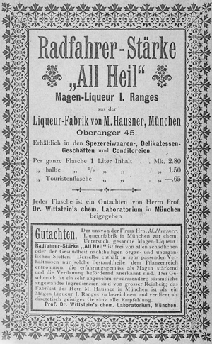 Radfahrer-Stärke „All Heil“