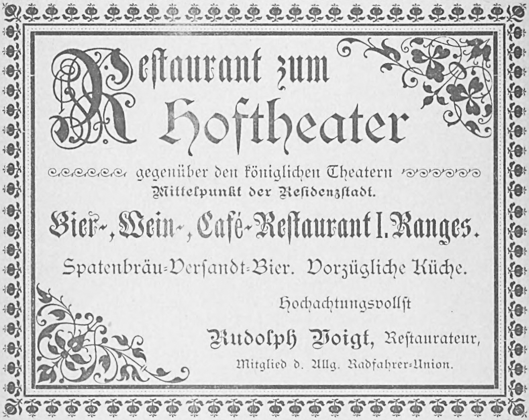 Restaurant zum Hoftheater