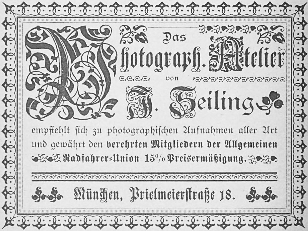Das Photograph. Atelier von A. Heiling