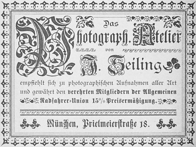Das Photograph. Atelier von A. Heiling