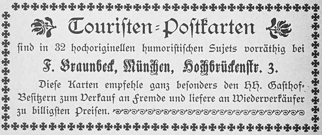 Touristen-Postkarten